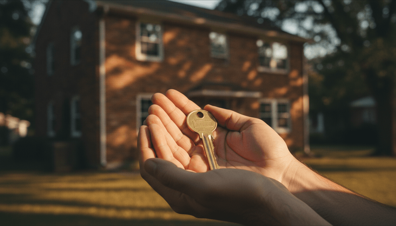 Property key symbolizing secure housing investment
