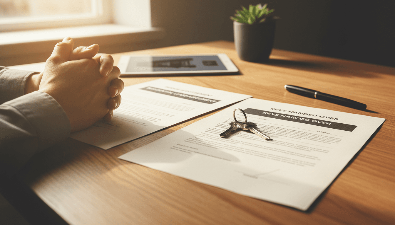 Keys and lease agreement symbolizing secure long-term rental partnership